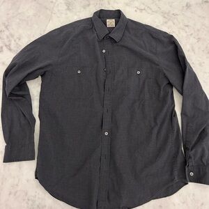 Jcrew Men's Charcoal Button-Up Shirt